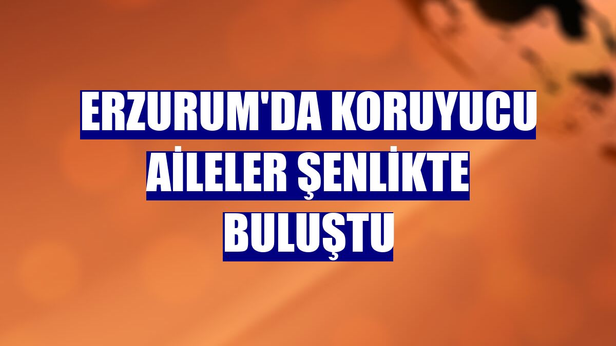 Erzurum'da koruyucu aileler şenlikte buluştu