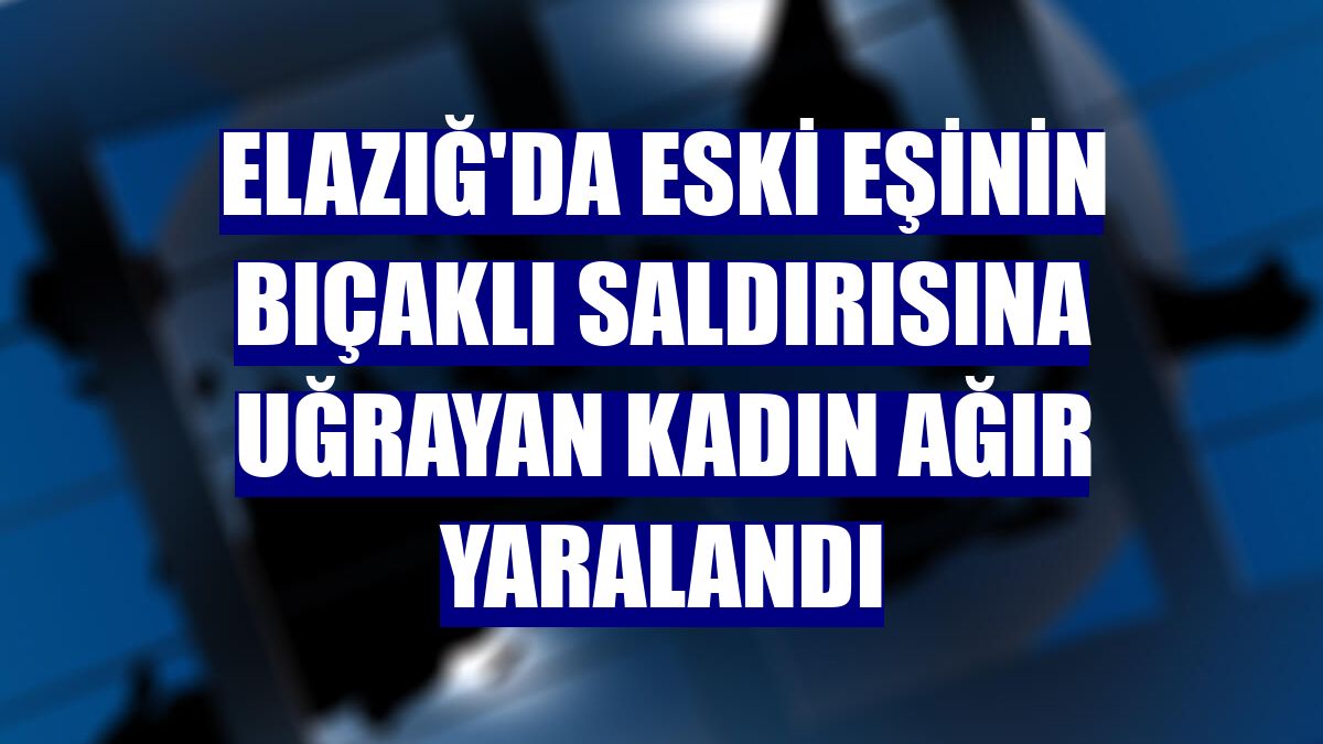 Elazığ'da eski eşinin bıçaklı saldırısına uğrayan kadın ağır yaralandı
