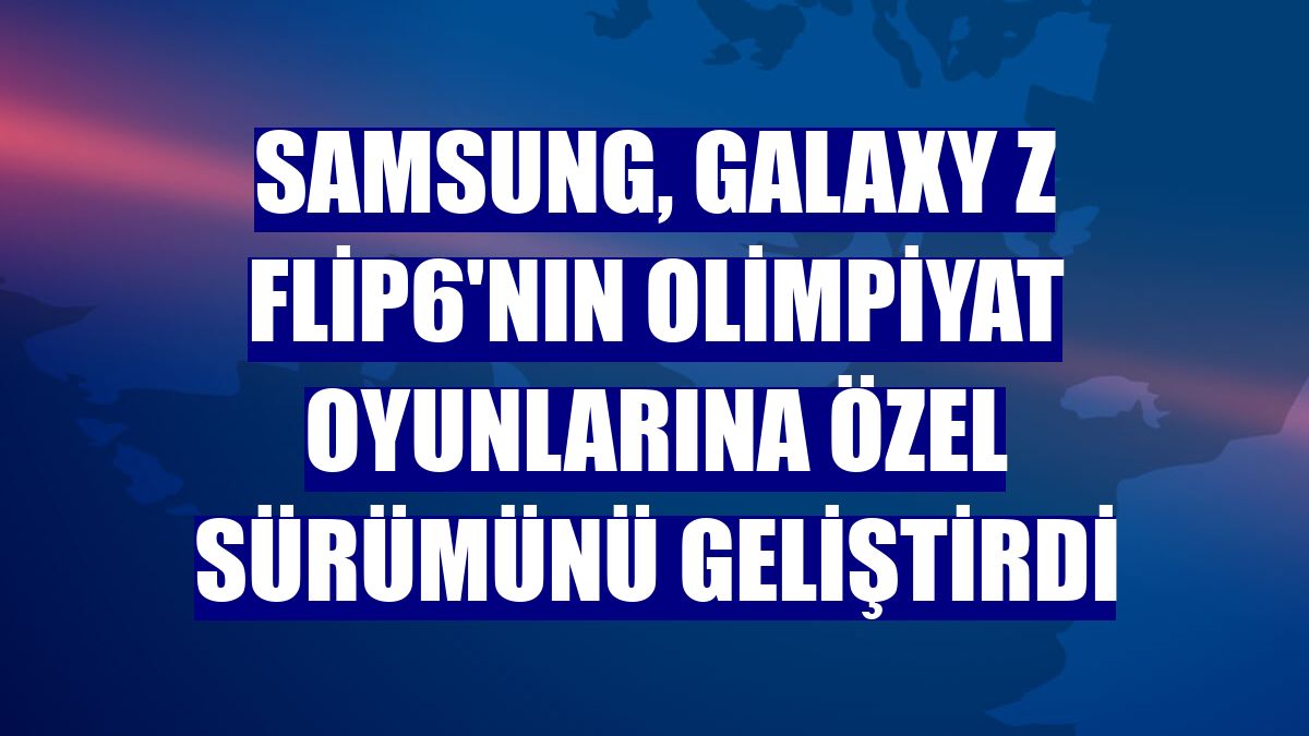 Samsung, Galaxy Z Flip6'nın Olimpiyat Oyunlarına özel sürümünü geliştirdi
