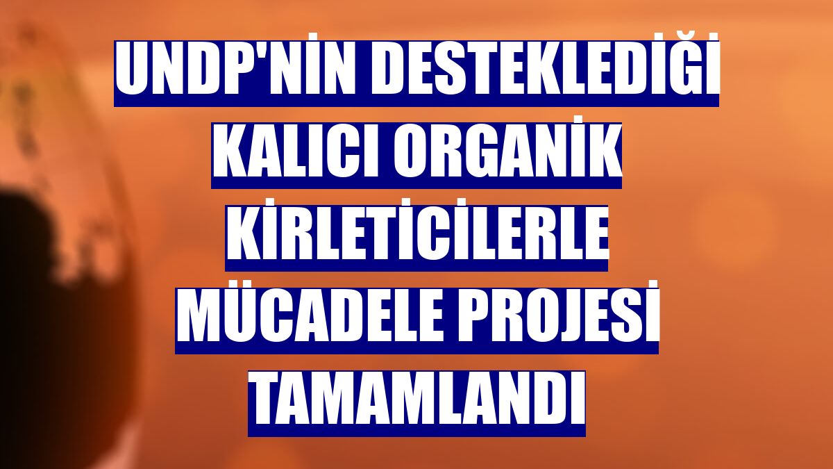 UNDP'nin desteklediği kalıcı organik kirleticilerle mücadele projesi tamamlandı