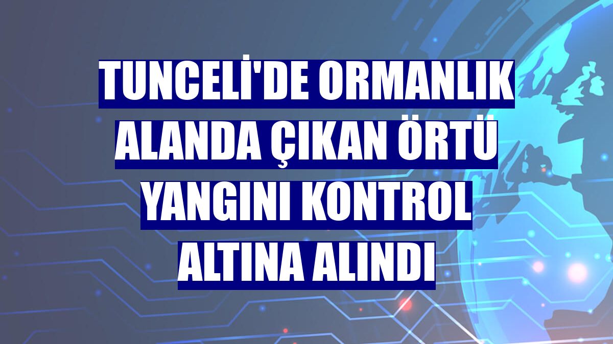 Tunceli'de ormanlık alanda çıkan örtü yangını kontrol altına alındı