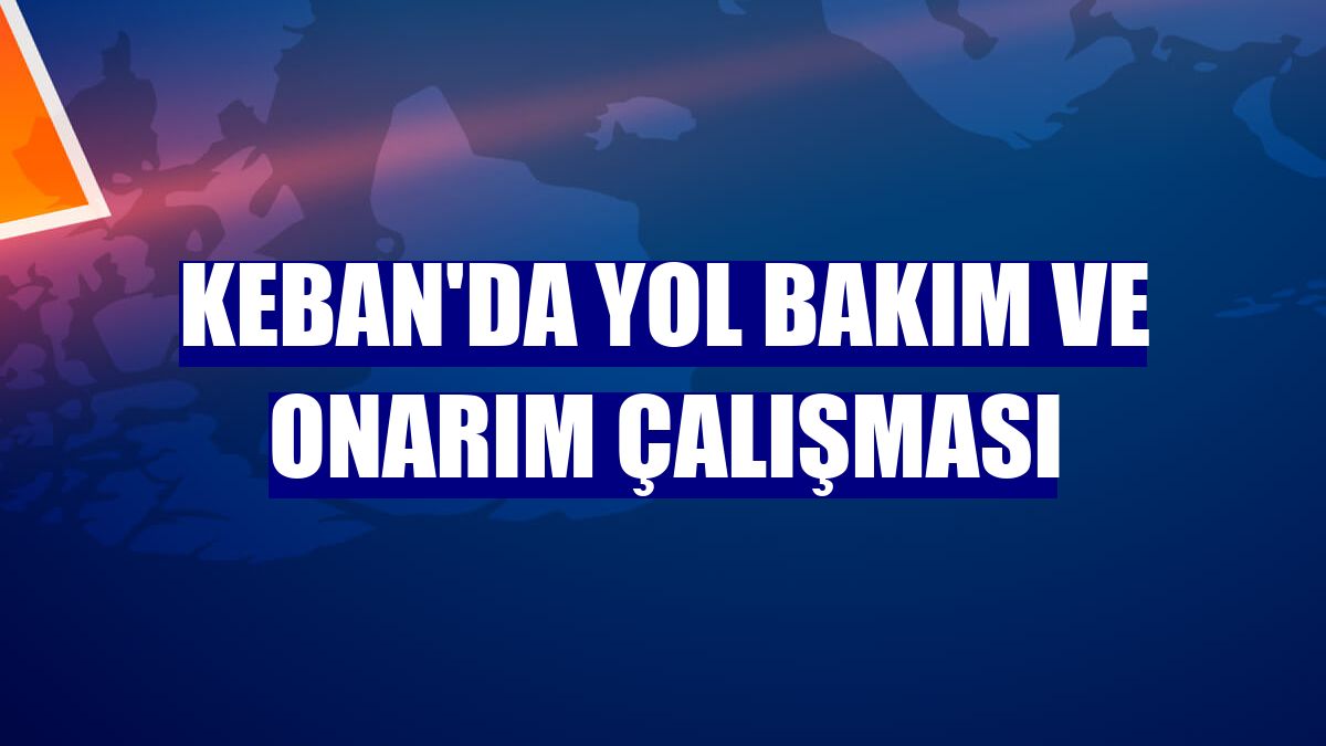 Keban'da yol bakım ve onarım çalışması