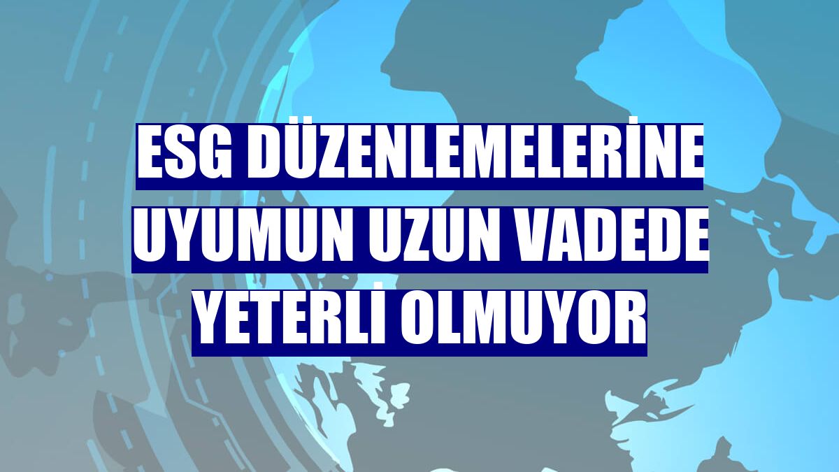 ESG düzenlemelerine uyumun uzun vadede yeterli olmuyor