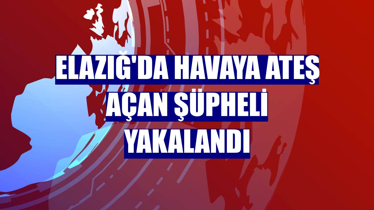 Elazığ'da havaya ateş açan şüpheli yakalandı