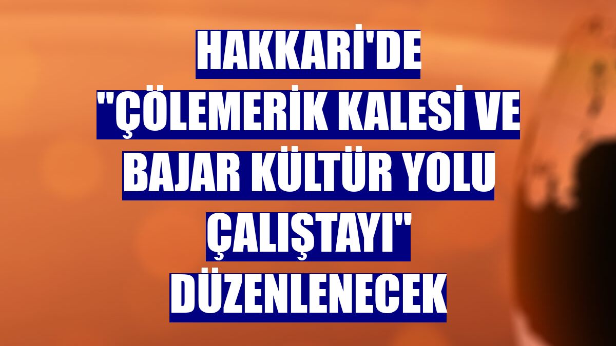 Hakkari'de "Çölemerik Kalesi ve Bajar Kültür Yolu Çalıştayı" düzenlenecek