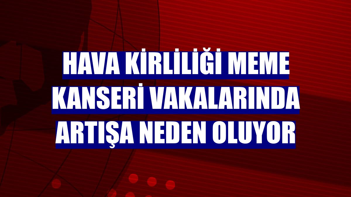 Hava kirliliği meme kanseri vakalarında artışa neden oluyor
