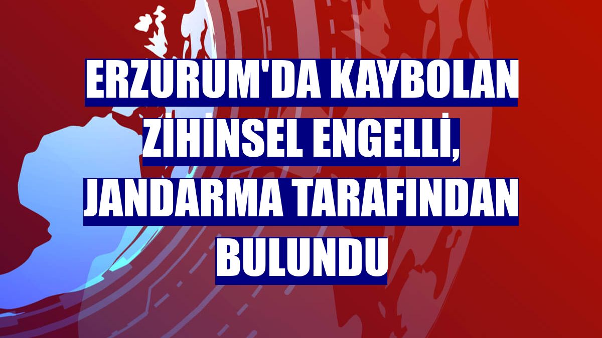 Erzurum'da kaybolan zihinsel engelli, jandarma tarafından bulundu