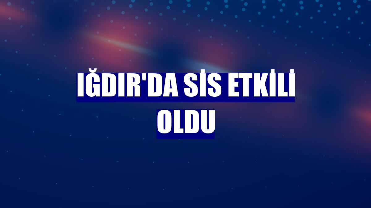 Iğdır'da sis etkili oldu