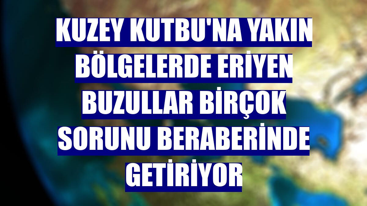 Kuzey Kutbu'na yakın bölgelerde eriyen buzullar birçok sorunu beraberinde getiriyor