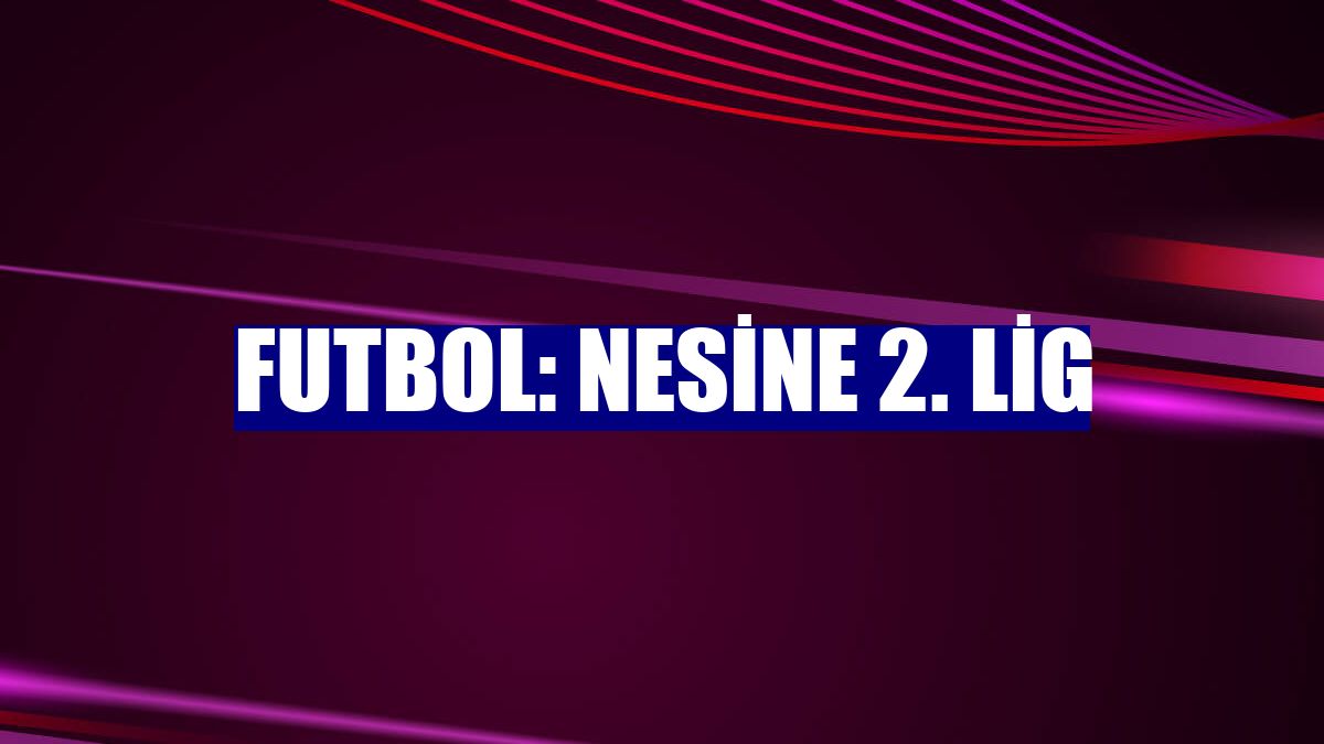 Futbol: Nesine 2. Lig