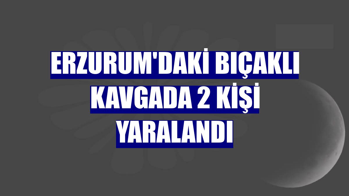 Erzurum'daki bıçaklı kavgada 2 kişi yaralandı