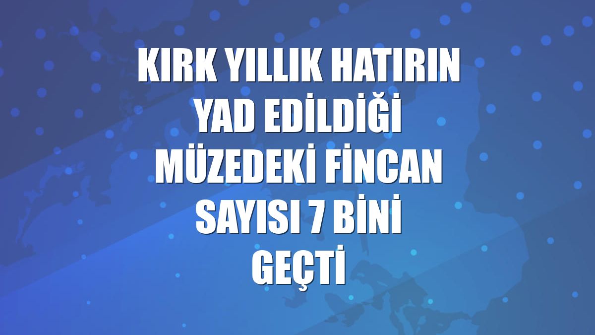 Kırk yıllık hatırın yad edildiği müzedeki fincan sayısı 7 bini geçti