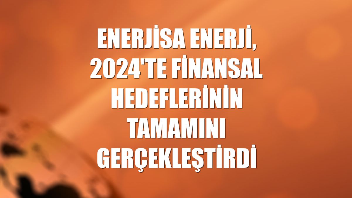 Enerjisa Enerji, 2024'te finansal hedeflerinin tamamını gerçekleştirdi