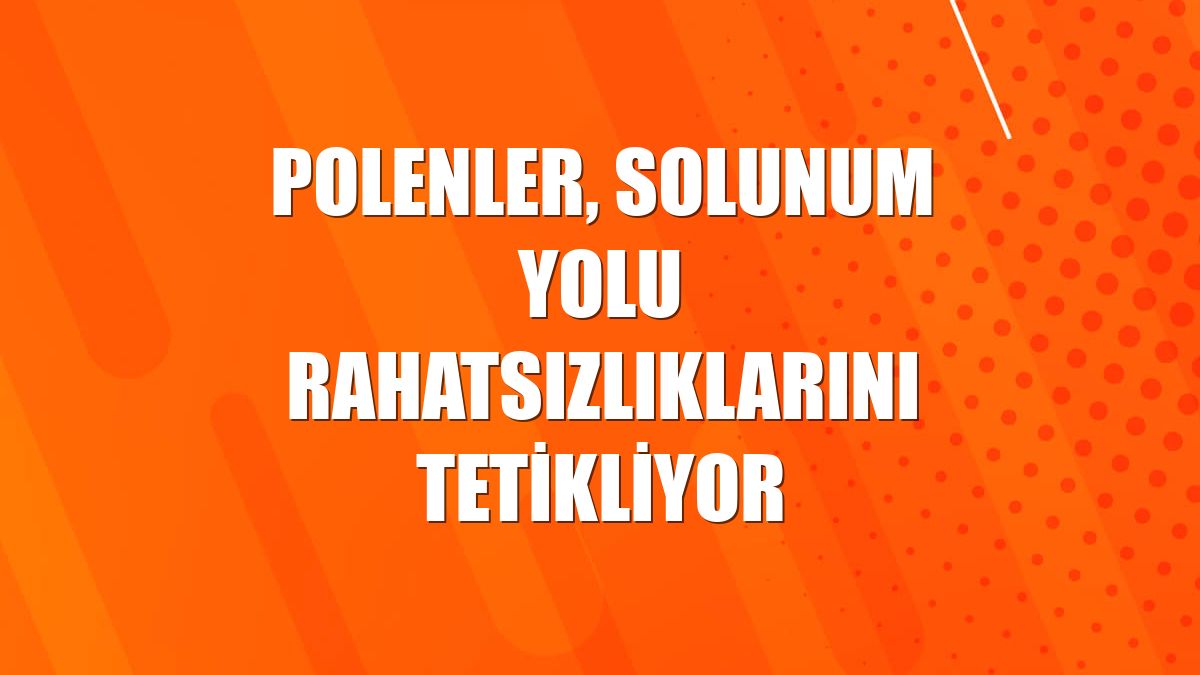 Polenler, solunum yolu rahatsızlıklarını tetikliyor