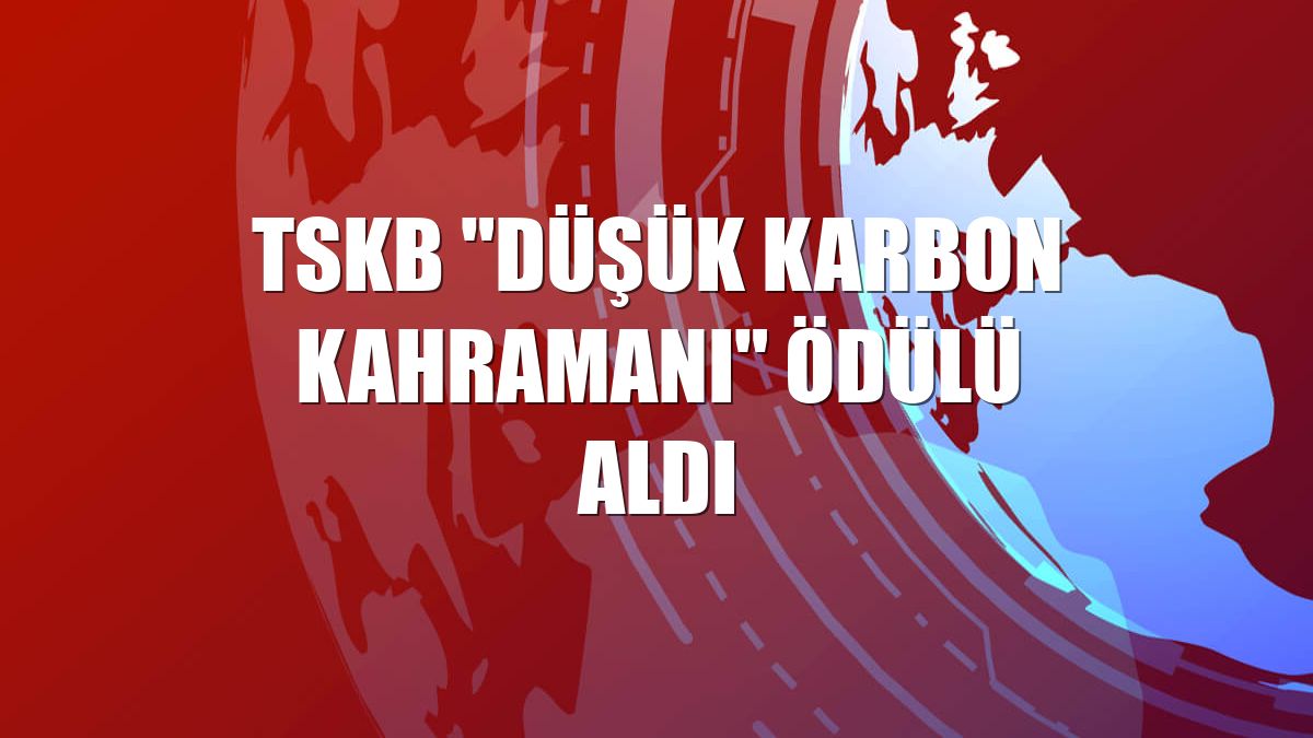 TSKB "Düşük Karbon Kahramanı" ödülü aldı