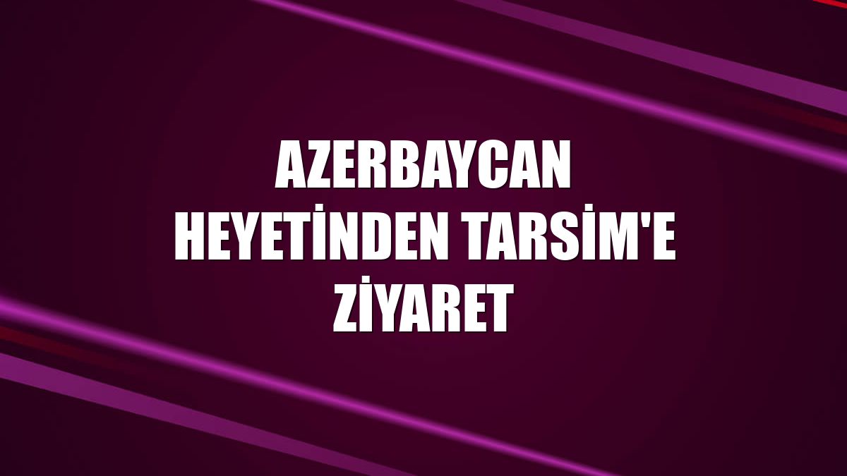 Azerbaycan heyetinden TARSİM'e ziyaret
