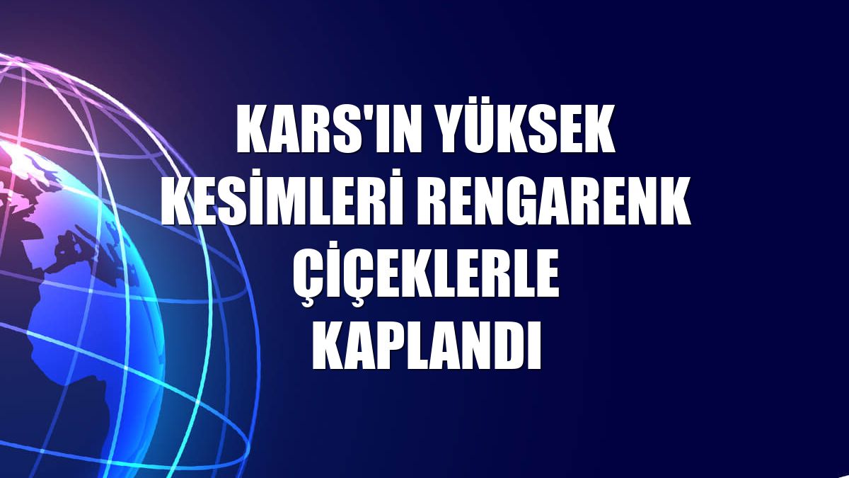 Kars'ın yüksek kesimleri rengarenk çiçeklerle kaplandı