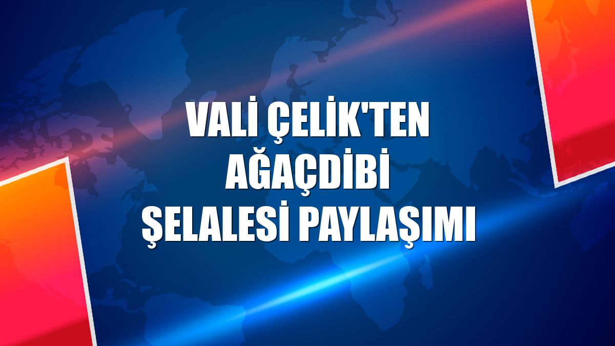 Vali Çelik'ten Ağaçdibi Şelalesi paylaşımı