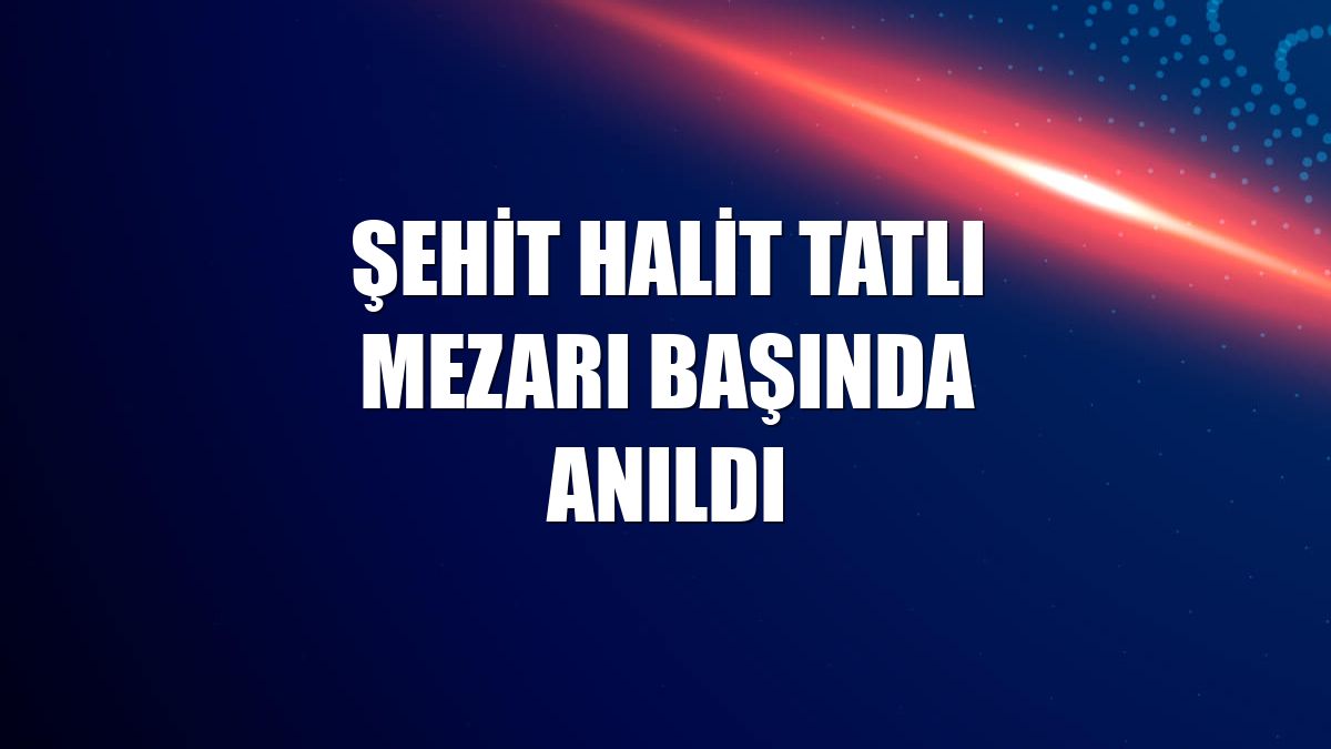Şehit Halit Tatlı mezarı başında anıldı