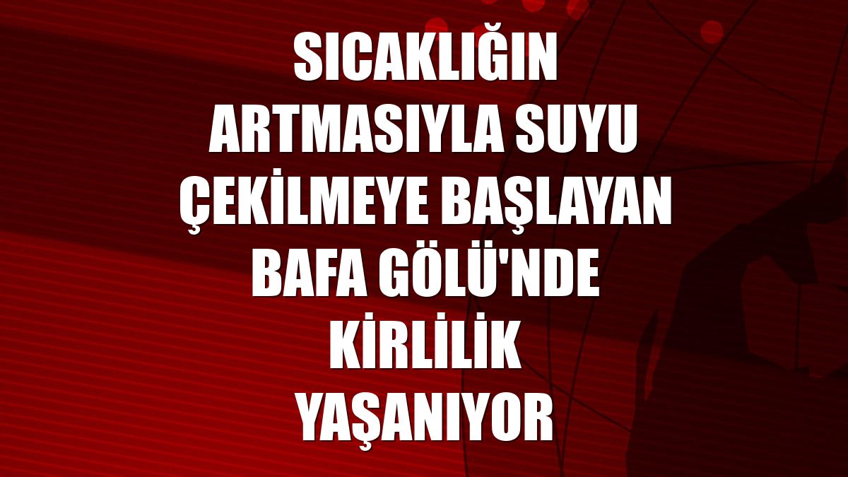 Sıcaklığın artmasıyla suyu çekilmeye başlayan Bafa Gölü'nde kirlilik yaşanıyor