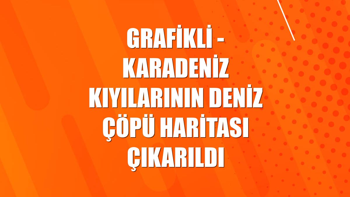 GRAFİKLİ - Karadeniz kıyılarının deniz çöpü haritası çıkarıldı