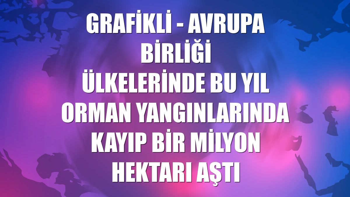 GRAFİKLİ - Avrupa Birliği ülkelerinde bu yıl orman yangınlarında kayıp bir milyon hektarı aştı