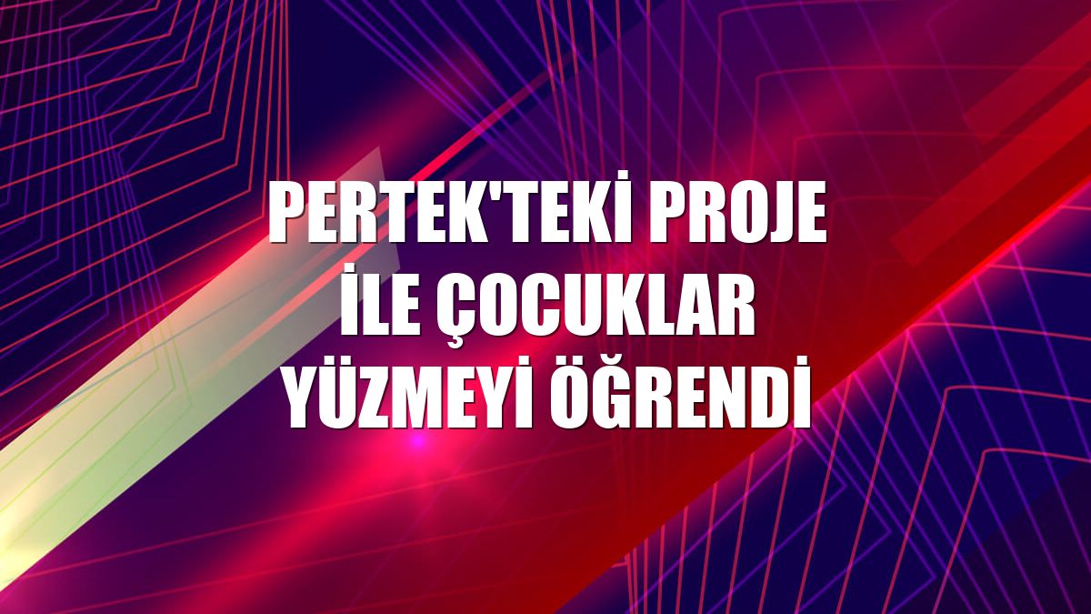 Pertek'teki proje ile çocuklar yüzmeyi öğrendi