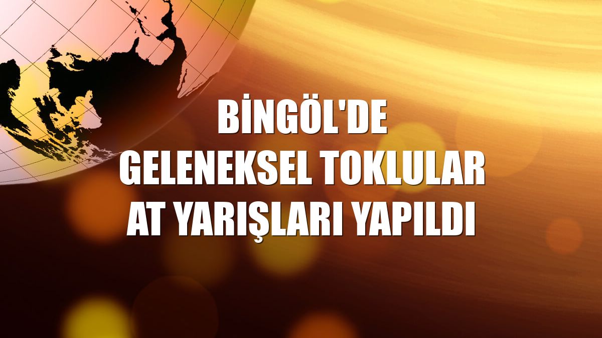 Bingöl'de geleneksel Toklular at yarışları yapıldı