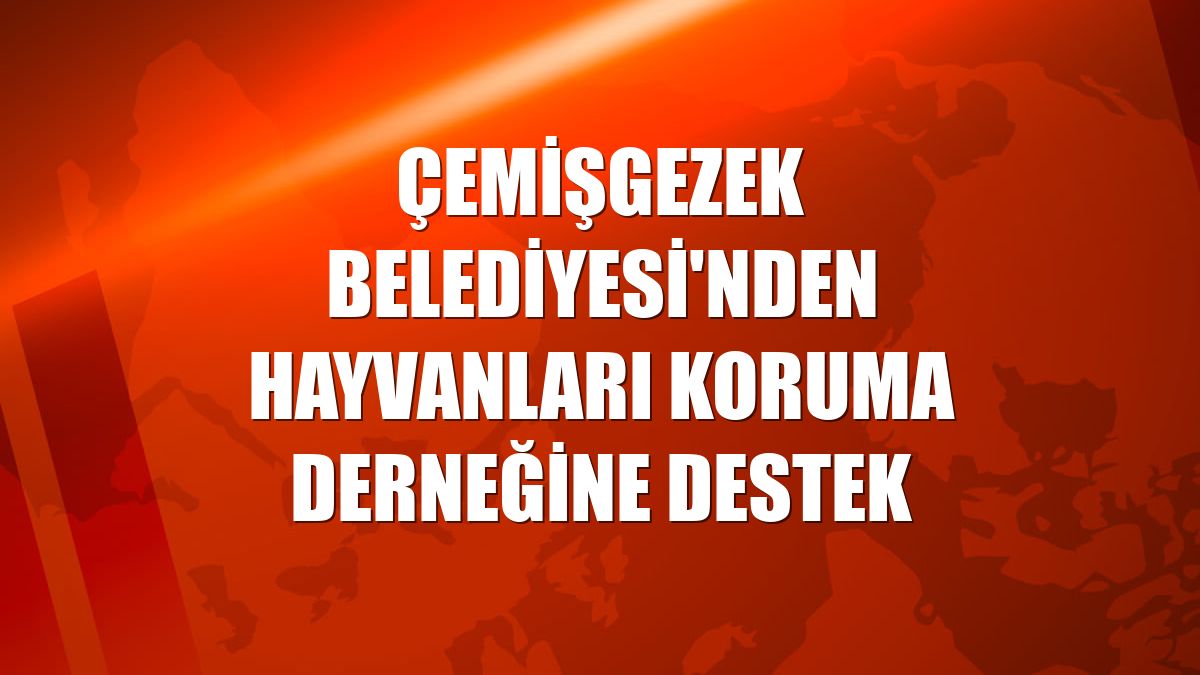 Çemişgezek Belediyesi'nden Hayvanları Koruma Derneğine destek