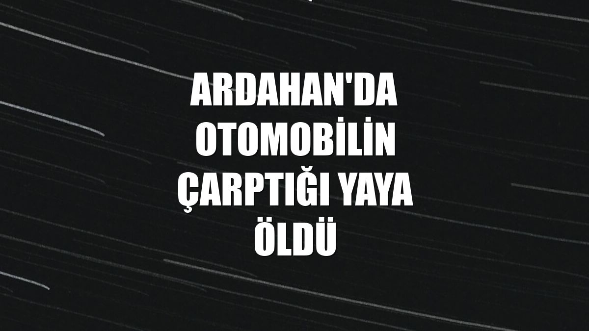 Ardahan'da otomobilin çarptığı yaya öldü