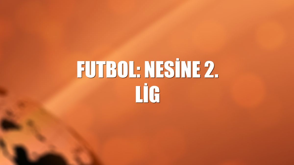 Futbol: Nesine 2. Lig