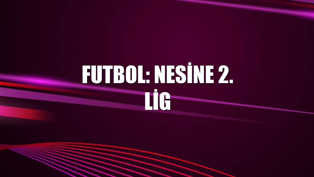 Futbol: Nesine 2. Lig