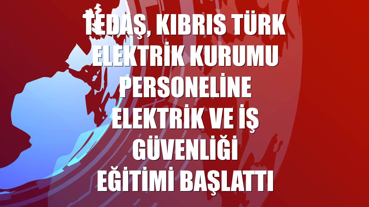 TEDAŞ, Kıbrıs Türk Elektrik Kurumu personeline elektrik ve iş güvenliği eğitimi başlattı