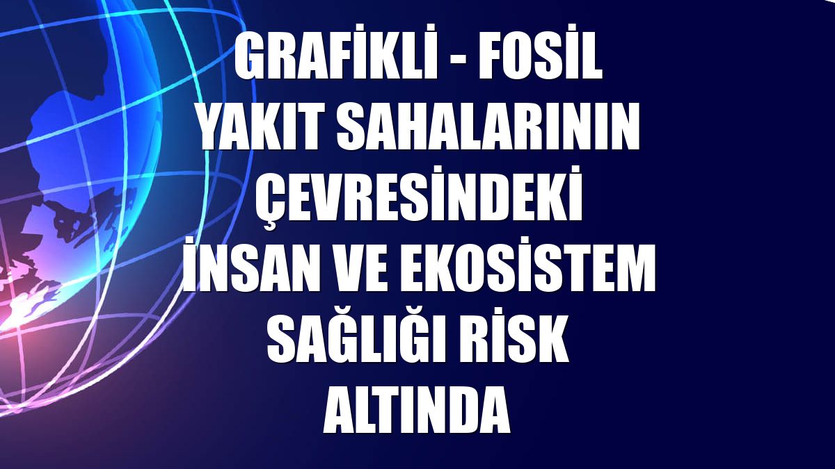 GRAFİKLİ - Fosil yakıt sahalarının çevresindeki insan ve ekosistem sağlığı risk altında