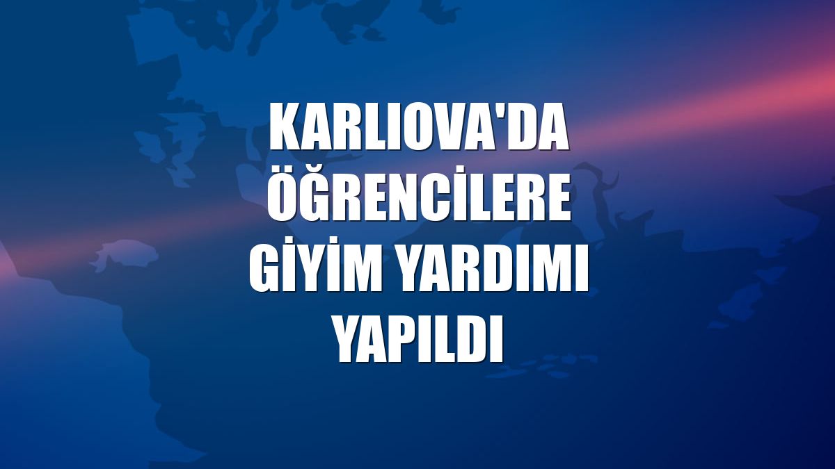 Karlıova'da öğrencilere giyim yardımı yapıldı
