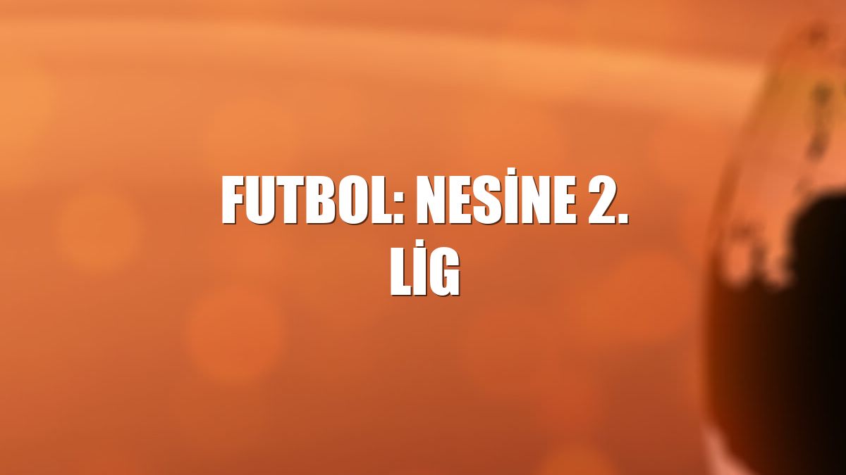 Futbol: Nesine 2. Lig