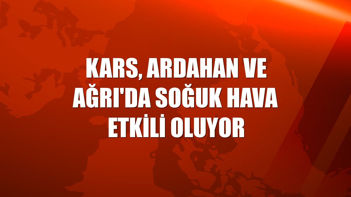 Kars, Ardahan ve Ağrı'da soğuk hava etkili oluyor
