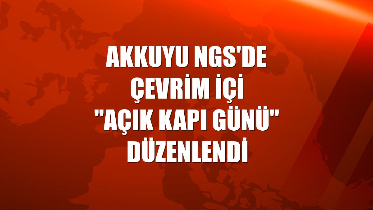 Akkuyu NGS'de çevrim içi "Açık Kapı Günü" düzenlendi