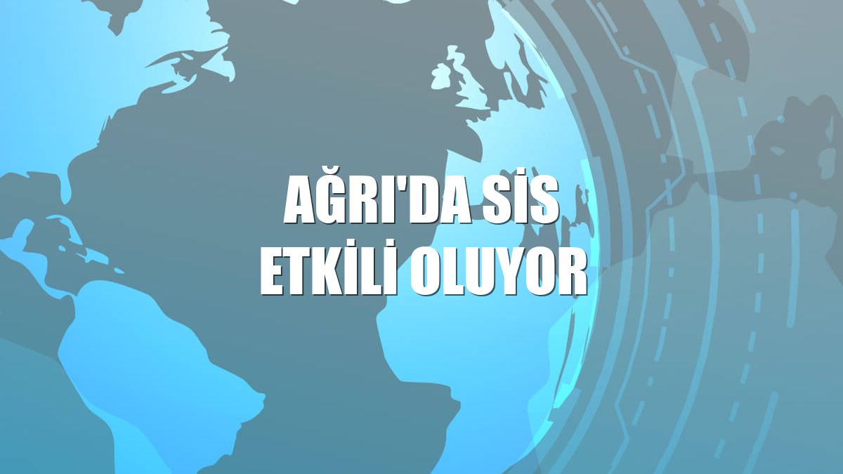 Ağrı'da sis etkili oluyor