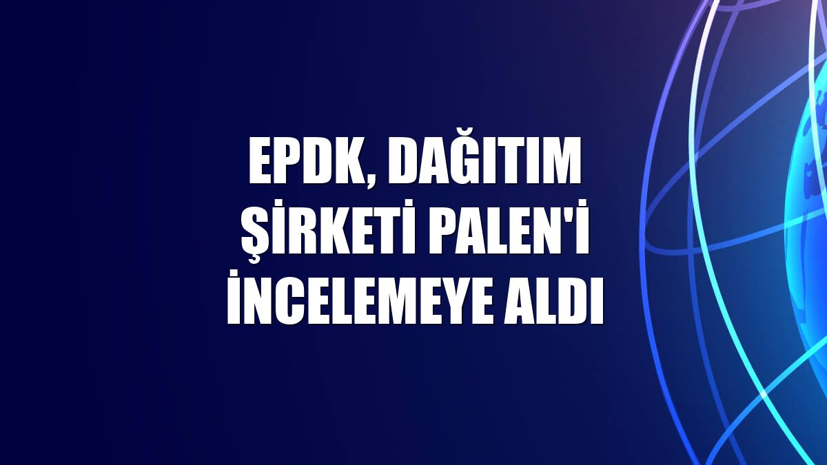 EPDK, dağıtım şirketi PALEN'i incelemeye aldı