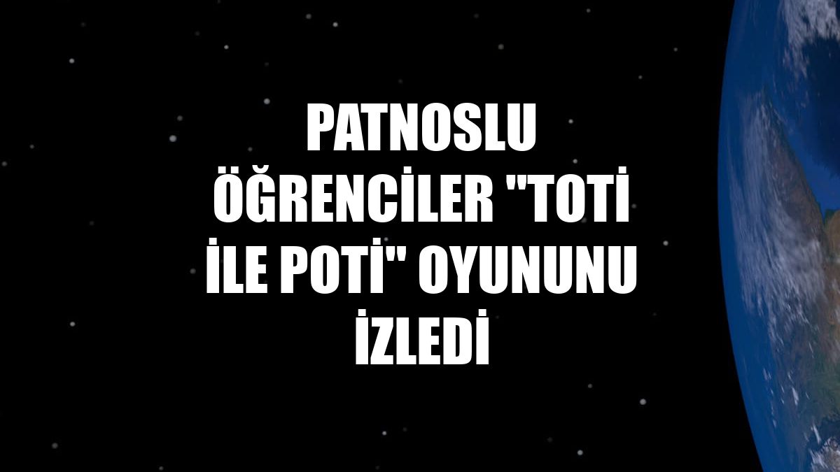 Patnoslu öğrenciler "Toti ile Poti" oyununu izledi