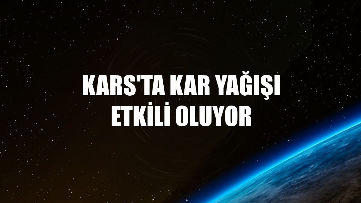 Kars'ta kar yağışı etkili oluyor