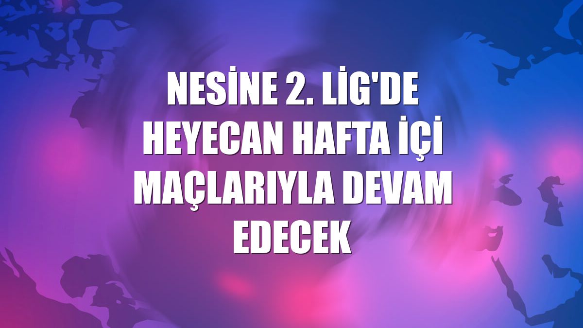 Nesine 2. Lig'de heyecan hafta içi maçlarıyla devam edecek