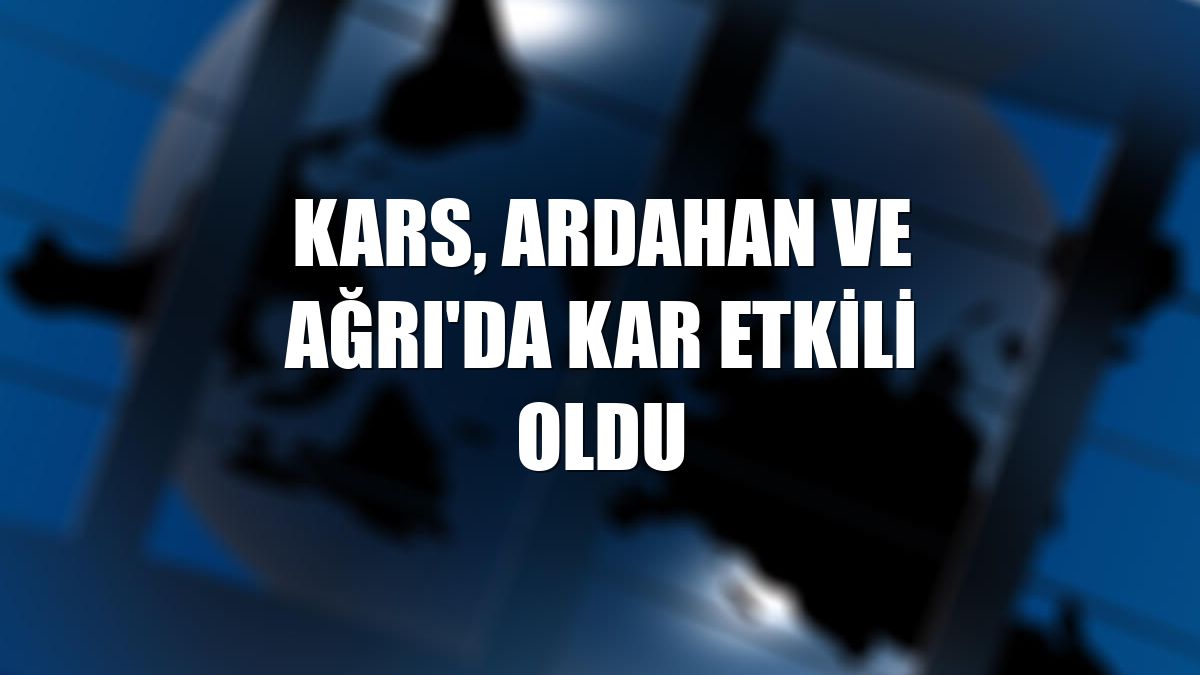 Kars, Ardahan ve Ağrı'da kar etkili oldu