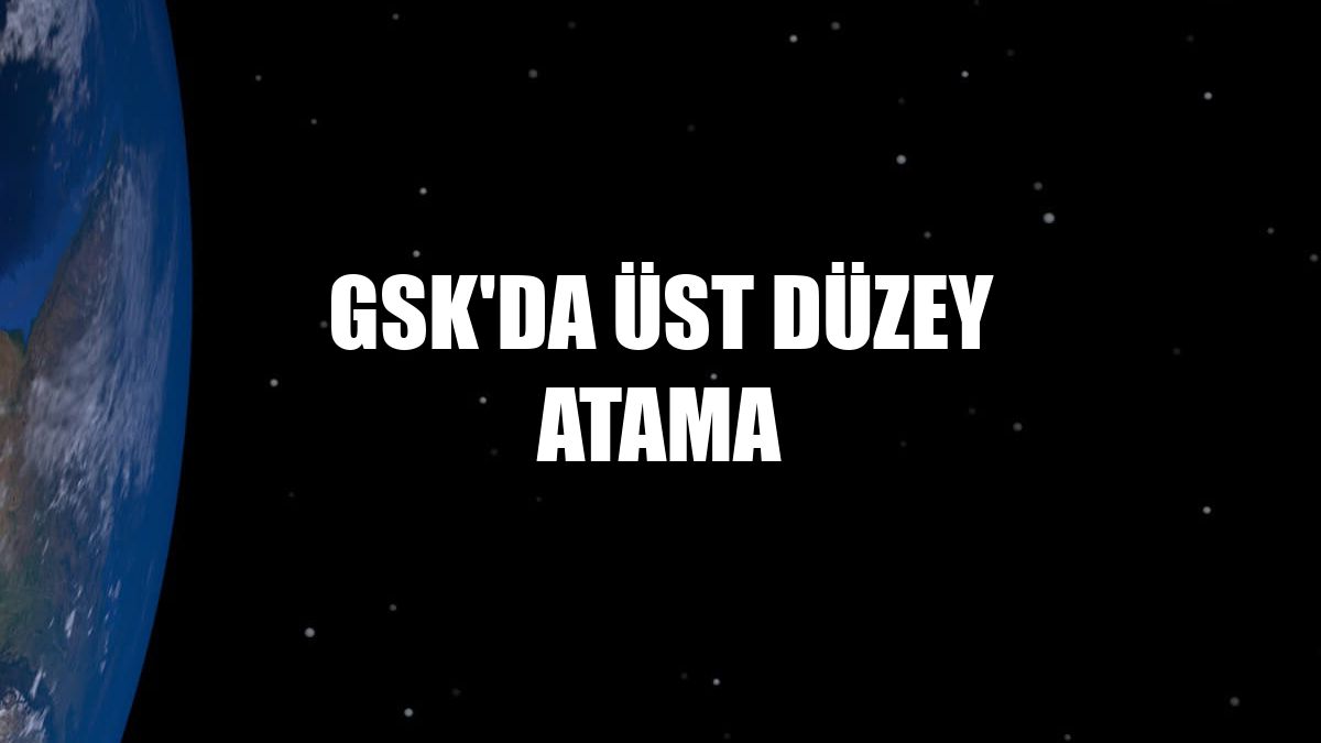 GSK'da üst düzey atama