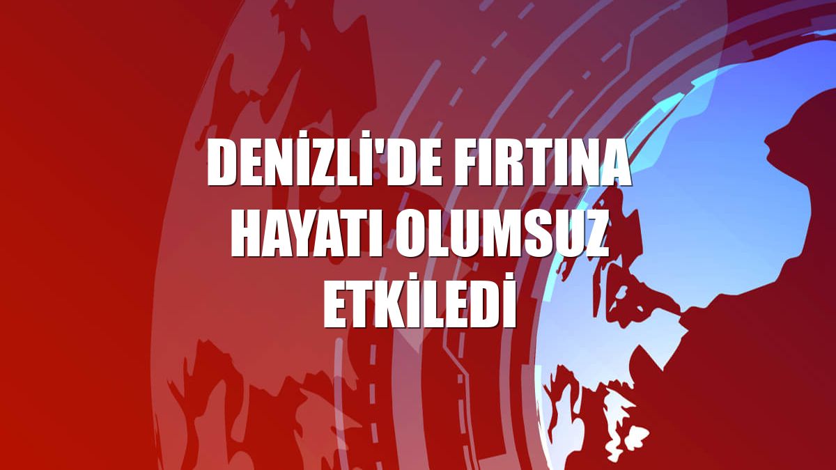 Denizli'de fırtına hayatı olumsuz etkiledi