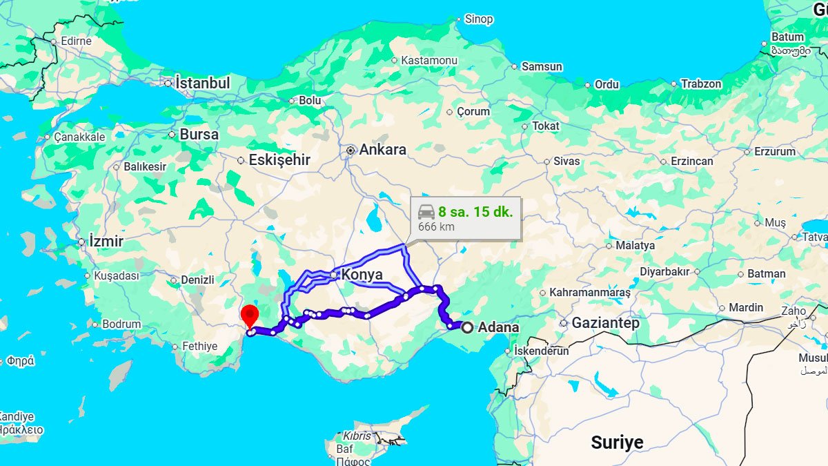 Adana ile Antalya Arası Kaç Km? Kaç Saat? Adana/Antalya Mesafe Bilgisi!