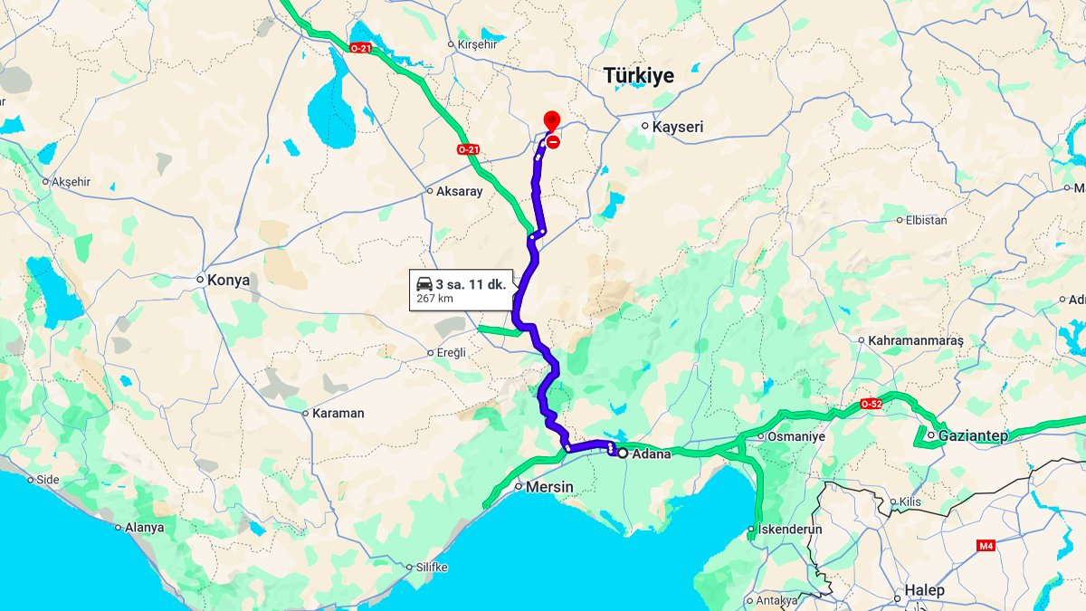 Adana ile Kapadokya Arası Kaç Km? Kaç Saat? Adana/Kapadokya Mesafe Bilgisi!