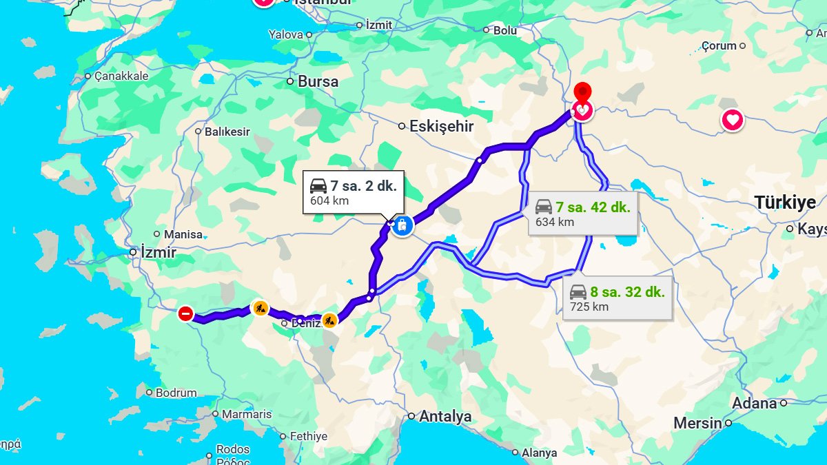 Aydın ile Ankara Arası Kaç KM? Kaç Saat? Aydın/Ankara Mesafe Bilgisi!