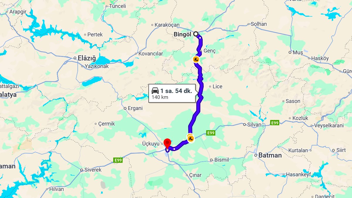 Bingöl ile Diyarbakır Arası Kaç Km? Kaç Saat? Bingöl/Diyarbakır Mesafe Bilgisi!